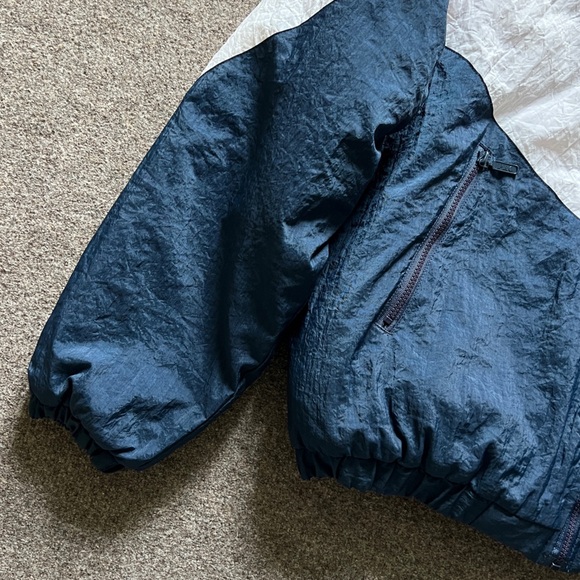 Vintage Pro Classics Nylon Bomber Jacket Men’s XL Retro Red Blue Quilted Lining - Picture 3 of 15